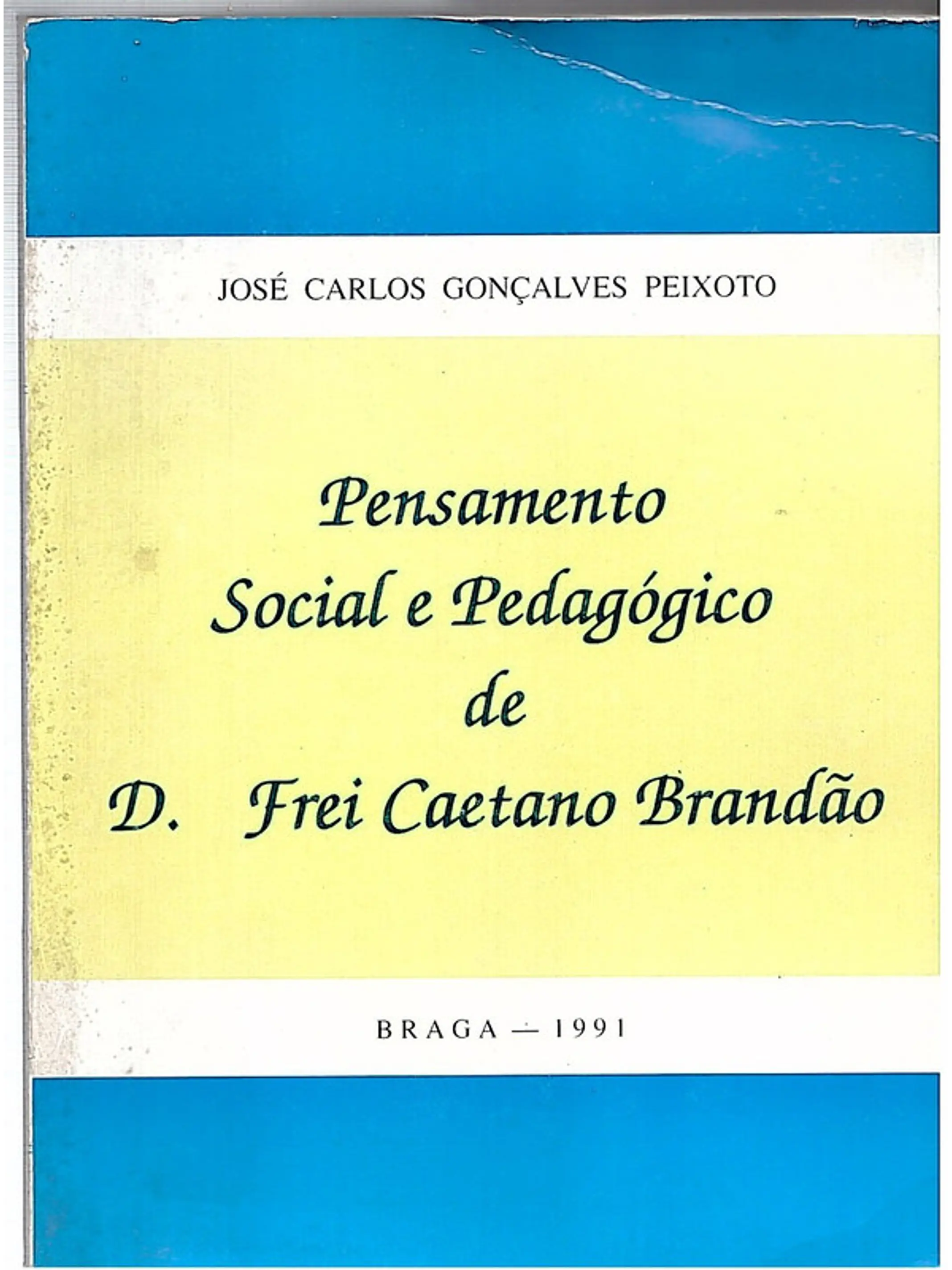 Pensamento social e pedagógico de Frei Caetano Brandão 1