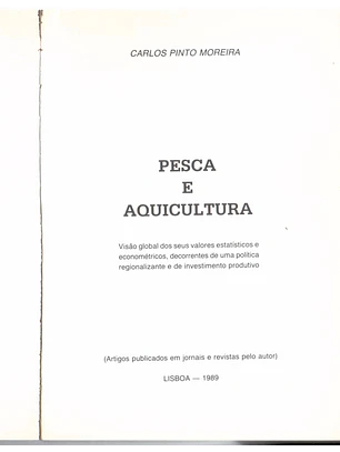 Pesca e aquicultura