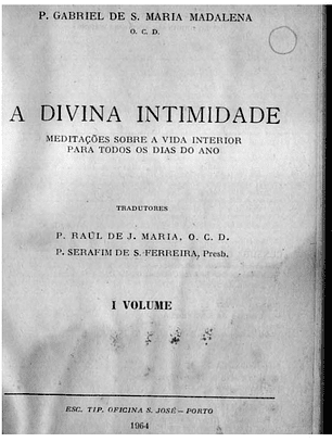 A divina intimidade - volume 1