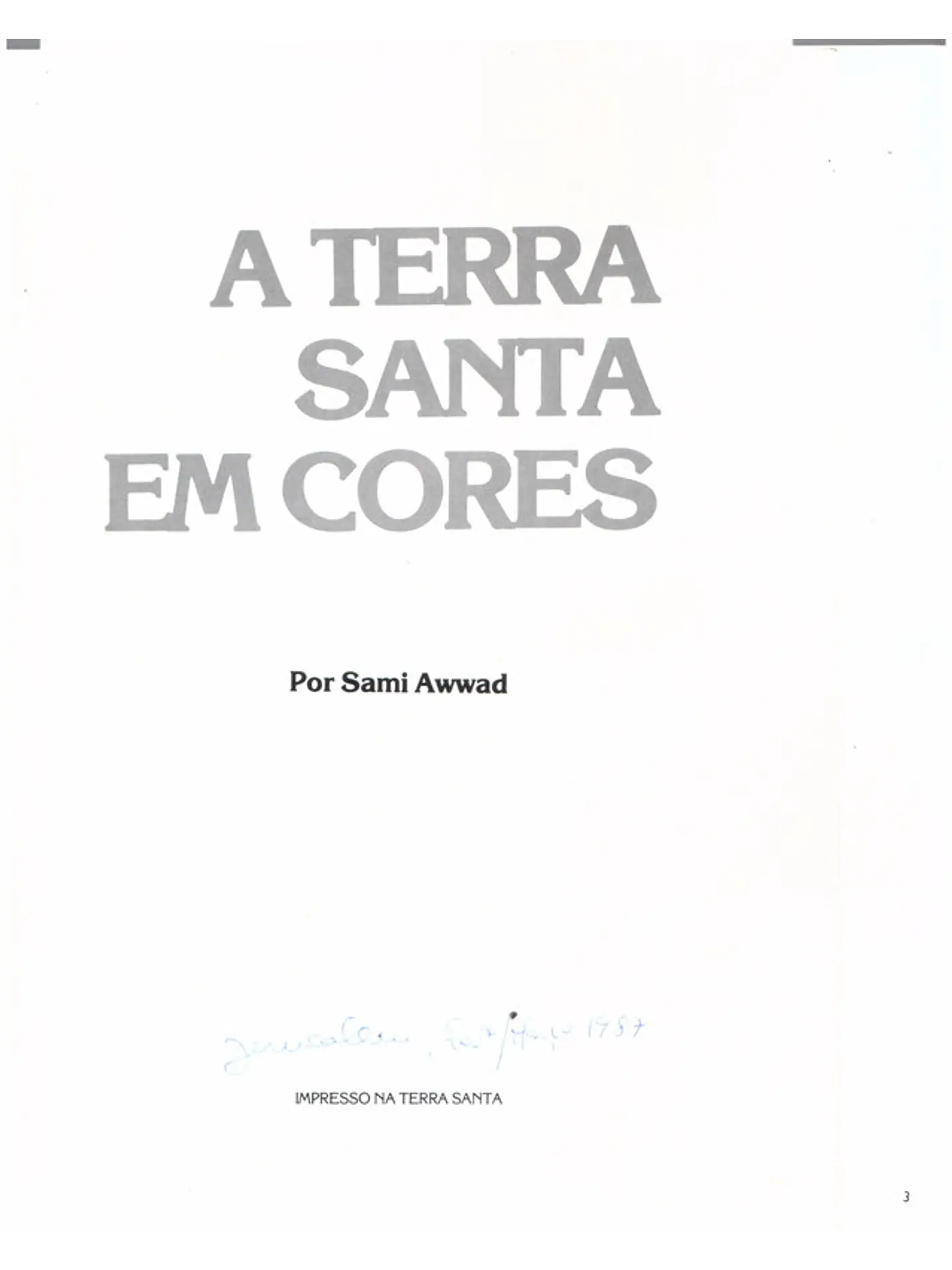 A Terra Santa em cores 1