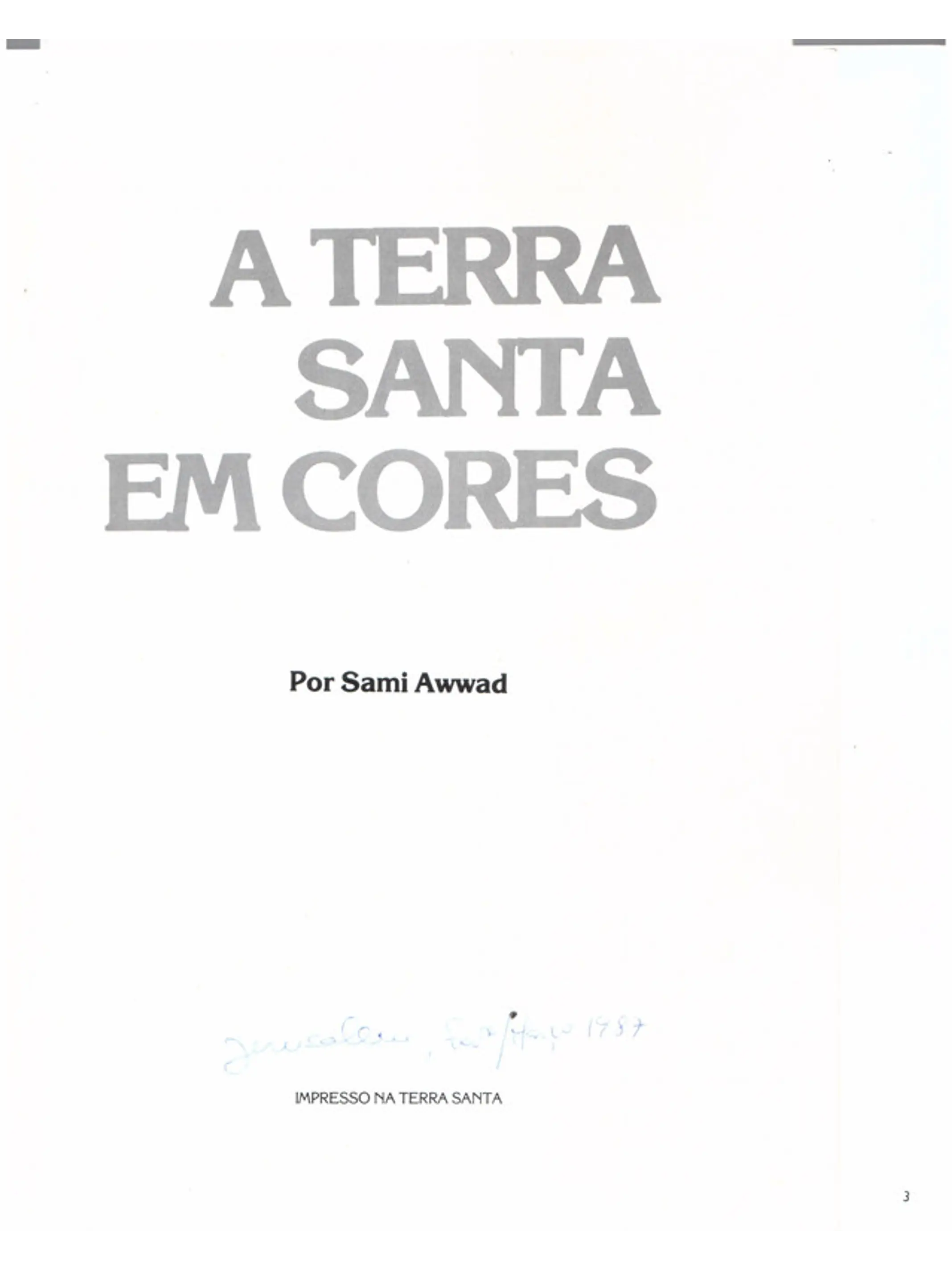 A Terra Santa em cores 1