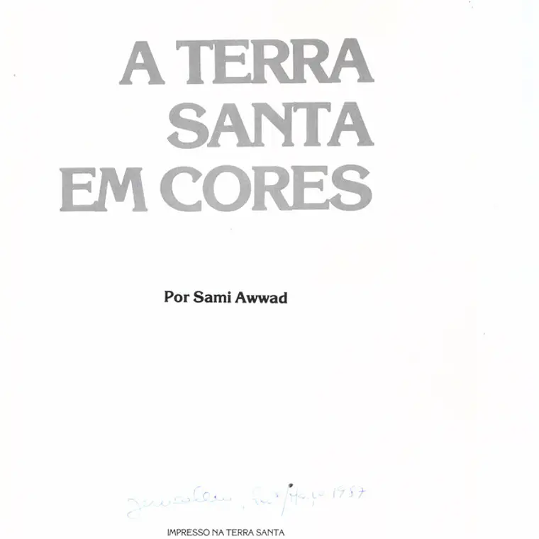 A Terra Santa em cores 1