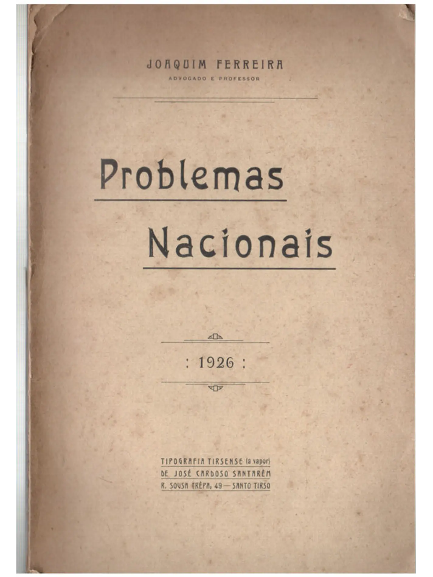 Problemas nacionais 1