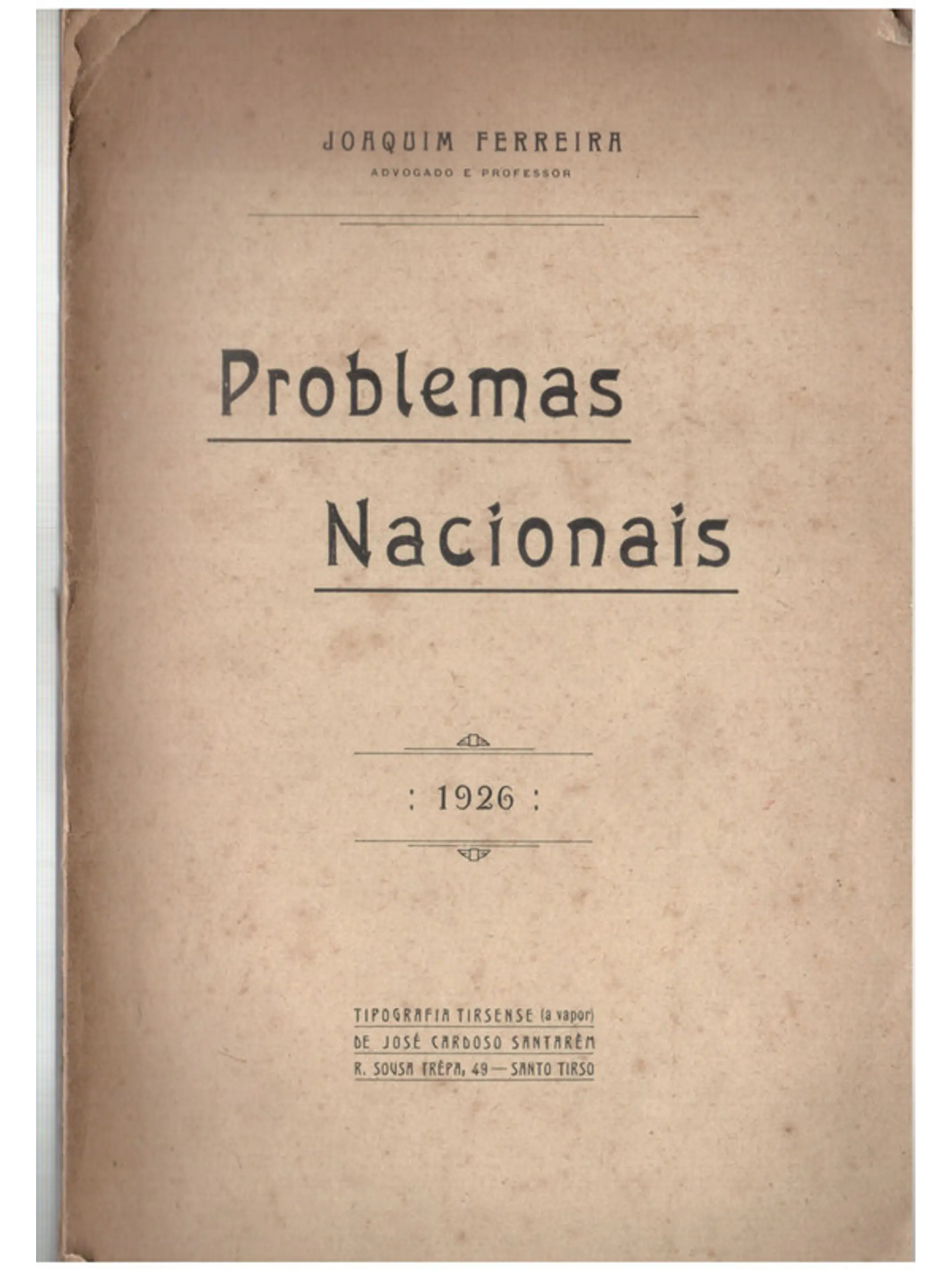 Problemas nacionais 1
