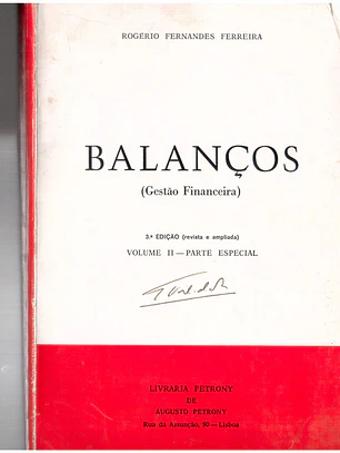 Balanços gestão financeira - Volume 2 - Parte especial