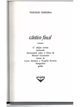 Cântico final