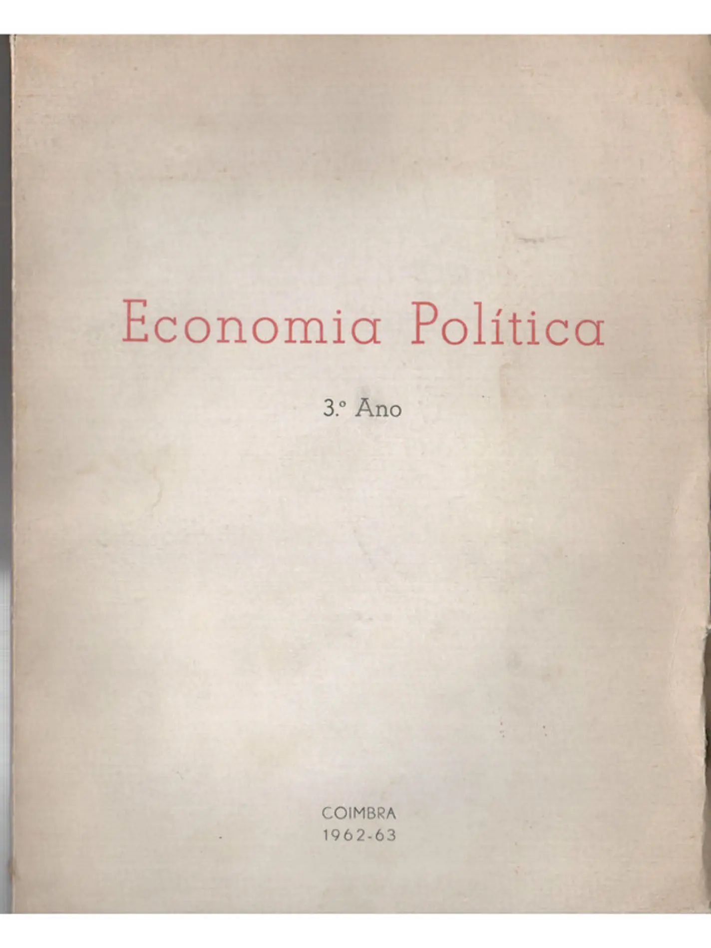 Economia política (terceiro ano) 1