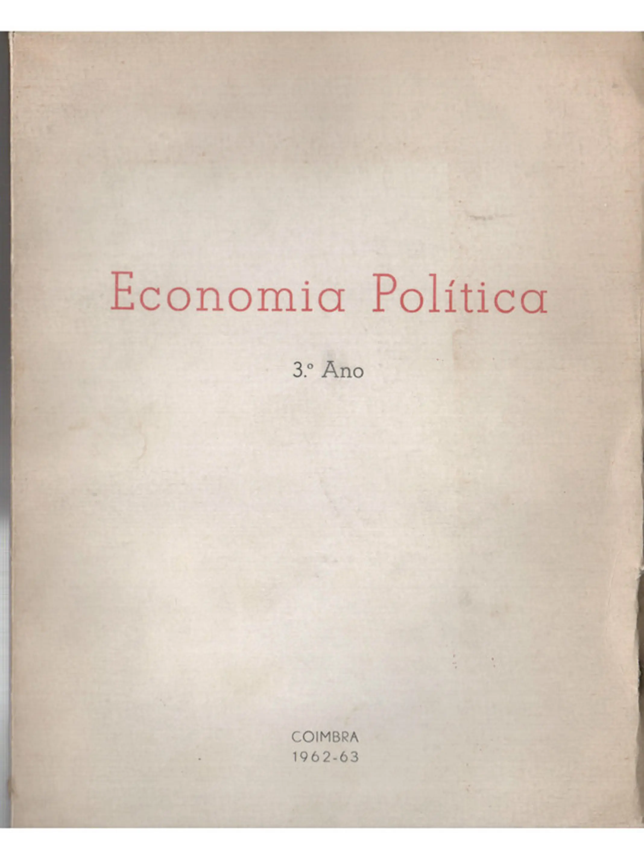 Economia política (terceiro ano) 1