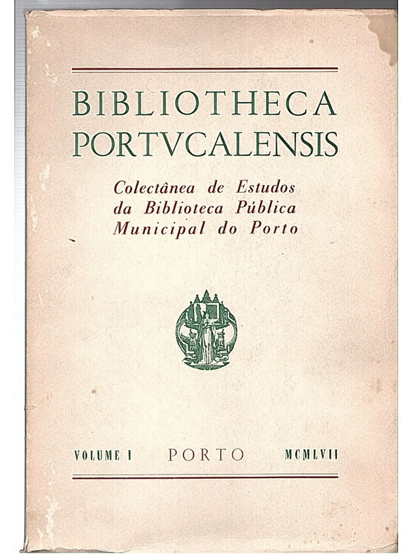 Colectânea de estudos da biblioteca pública municipal do Porto - Volume 1 1