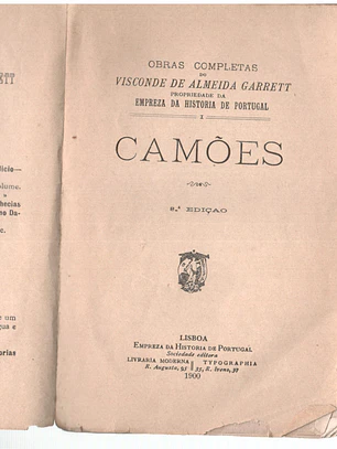 Camões - Obras completas de Visconde de Almeida Garrett