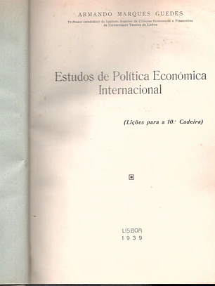 Estudos de política económica Internacional
