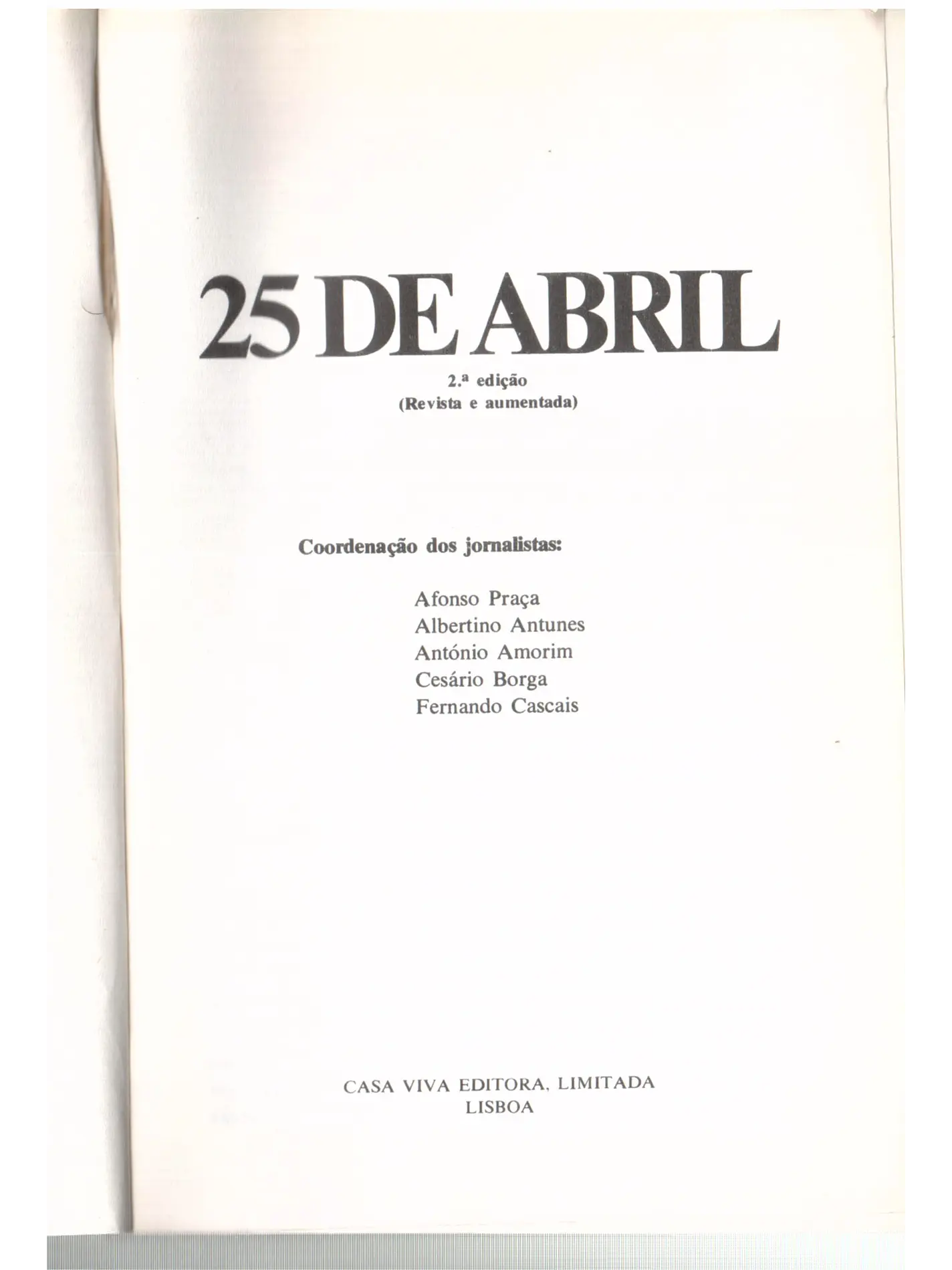 25 de abril 1