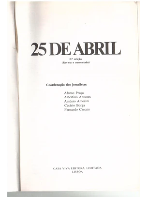 25 de abril