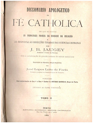 Dicionário apologético da fé católica - Volume 2