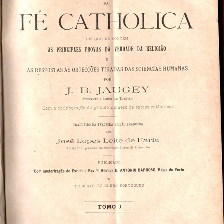Dicionário apologético da fé católica - Volume 1 1