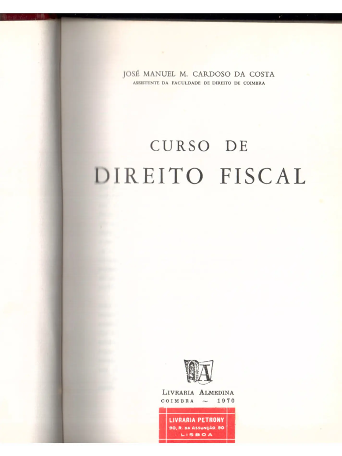 Curso de direito fiscal 1