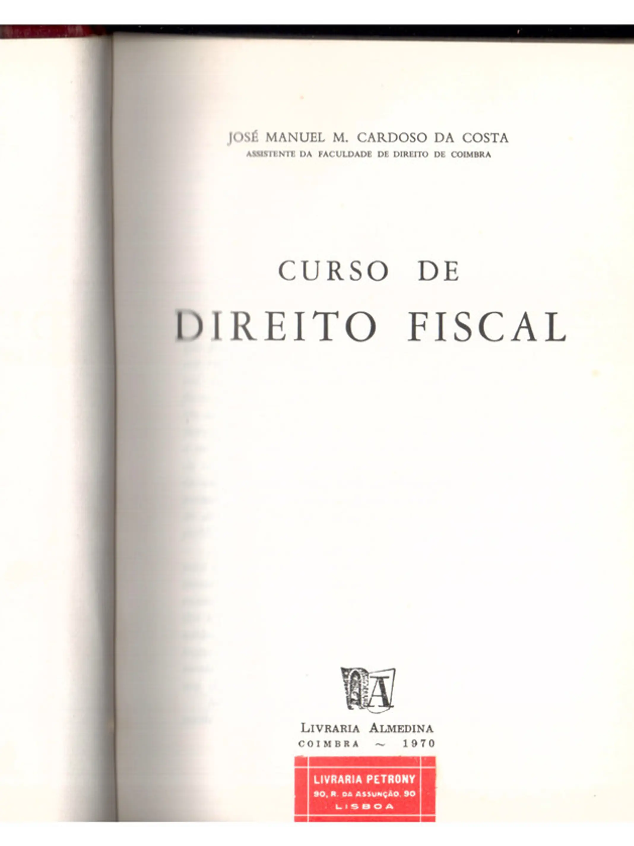 Curso de direito fiscal 1