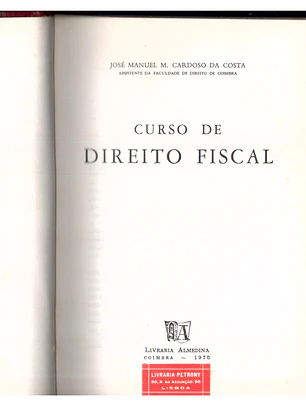 Curso de direito fiscal