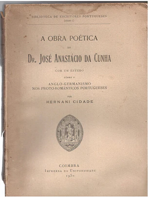 A Obra Poética do Dr. José Anastácio da Cunha