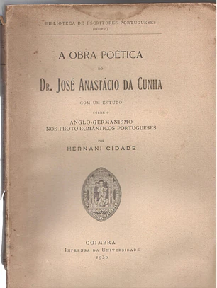 A Obra Poética do Dr. José Anastácio da Cunha