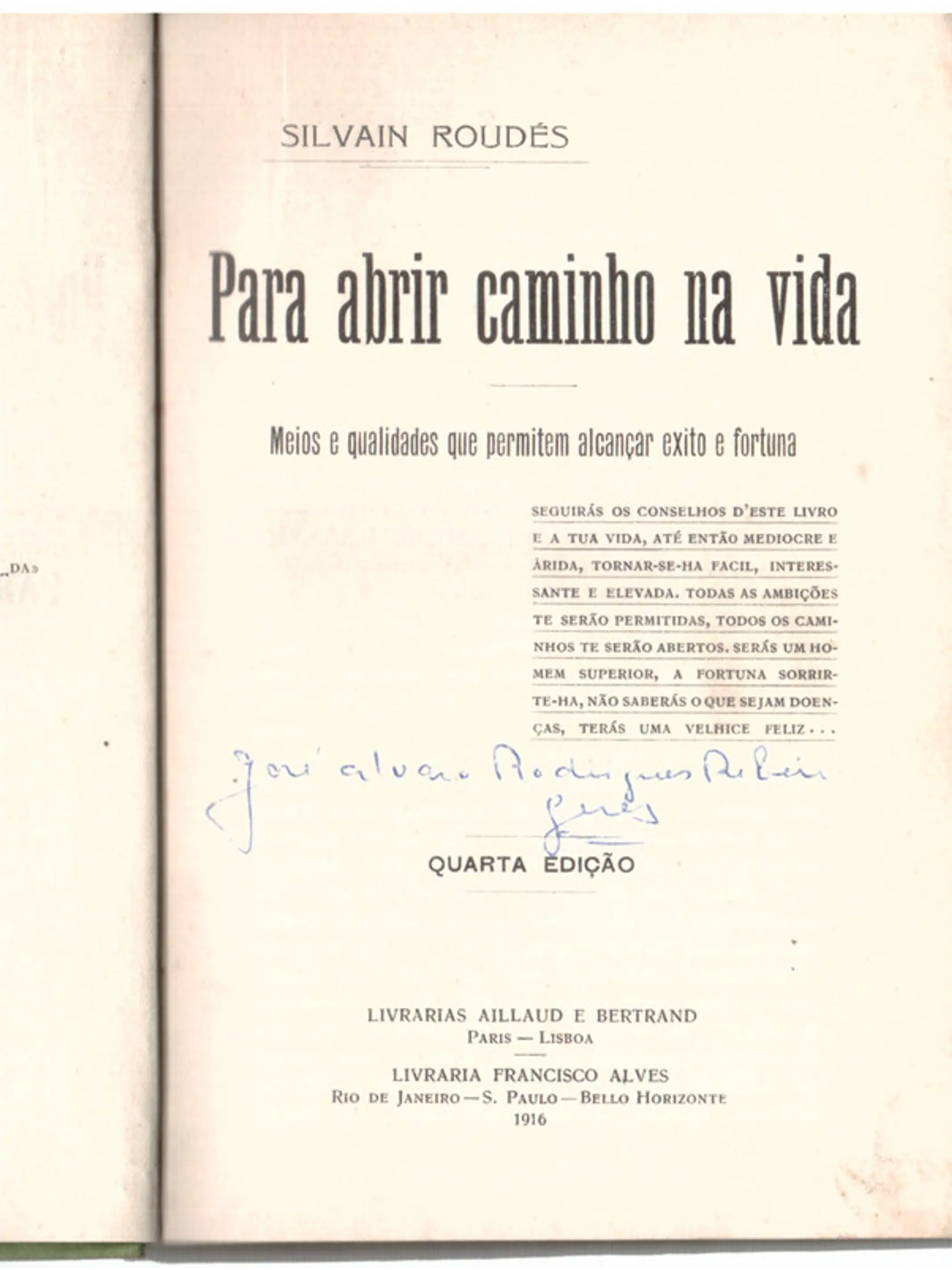 Para abrir caminho na vida 1