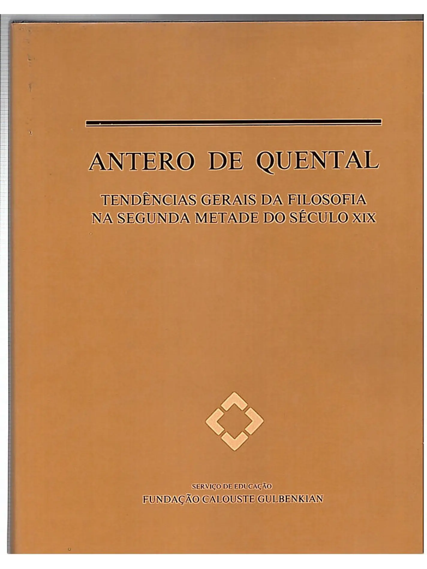 Tendências gerais da filosofia na segunda metade do século XIX 1