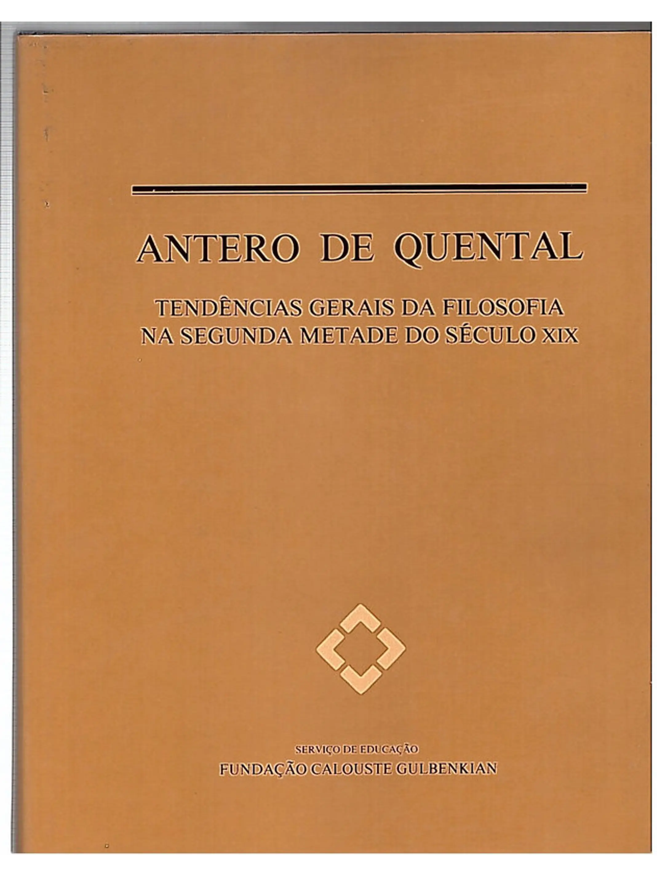 Tendências gerais da filosofia na segunda metade do século XIX 1
