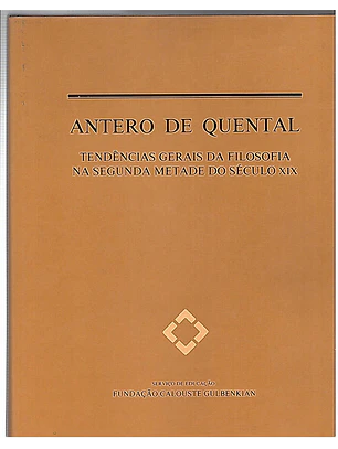 Tendências gerais da filosofia na segunda metade do século XIX