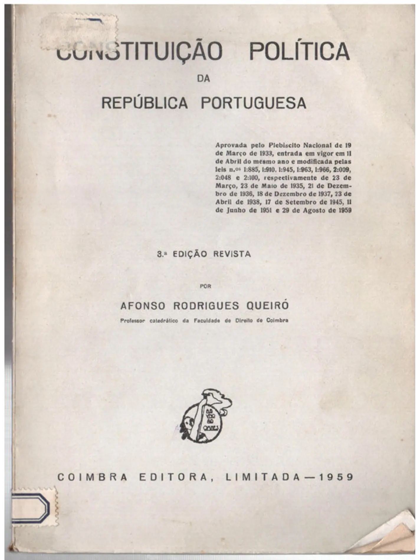 Constituição política da República Portuguesa 1