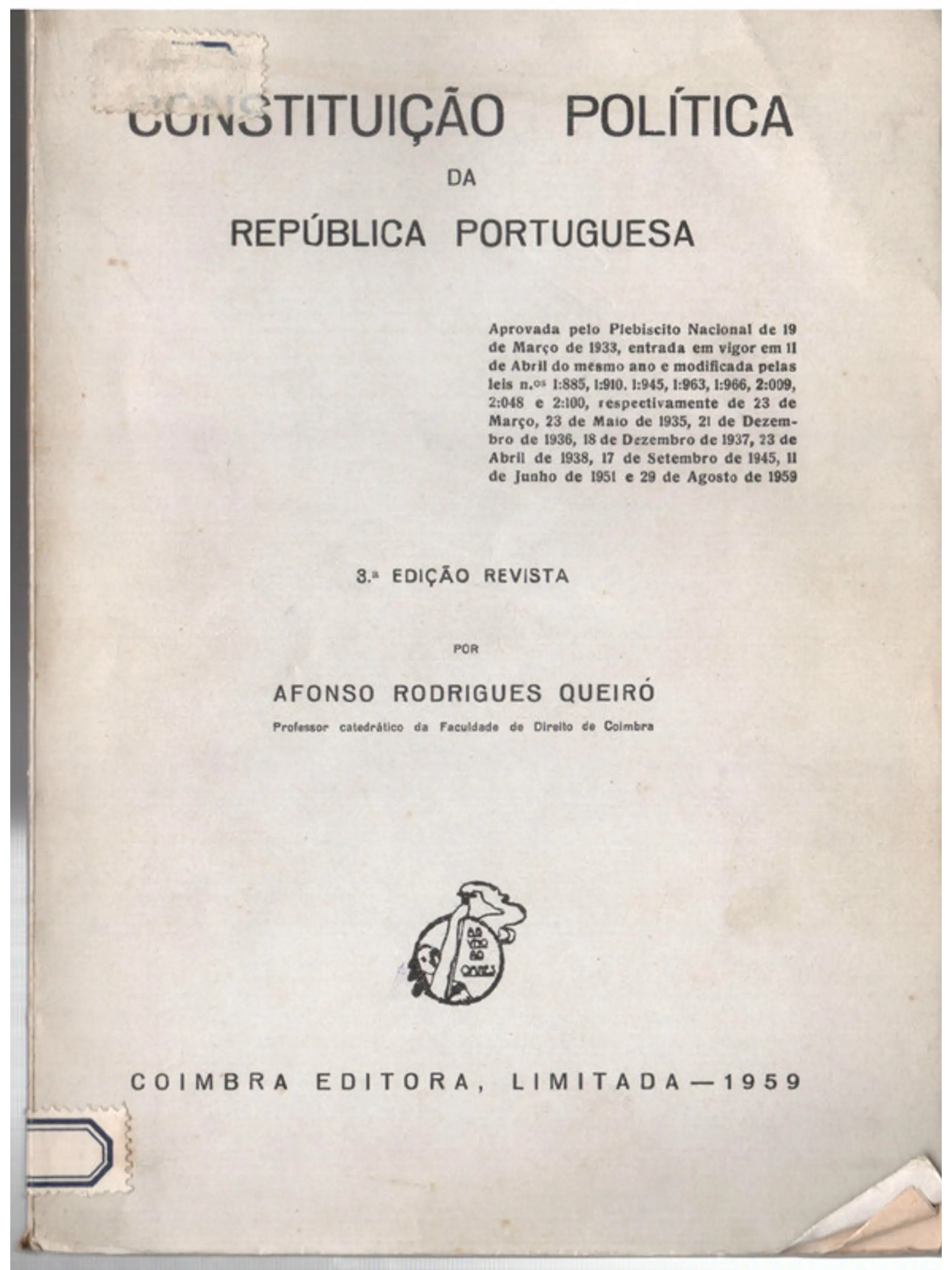 Constituição política da República Portuguesa 1
