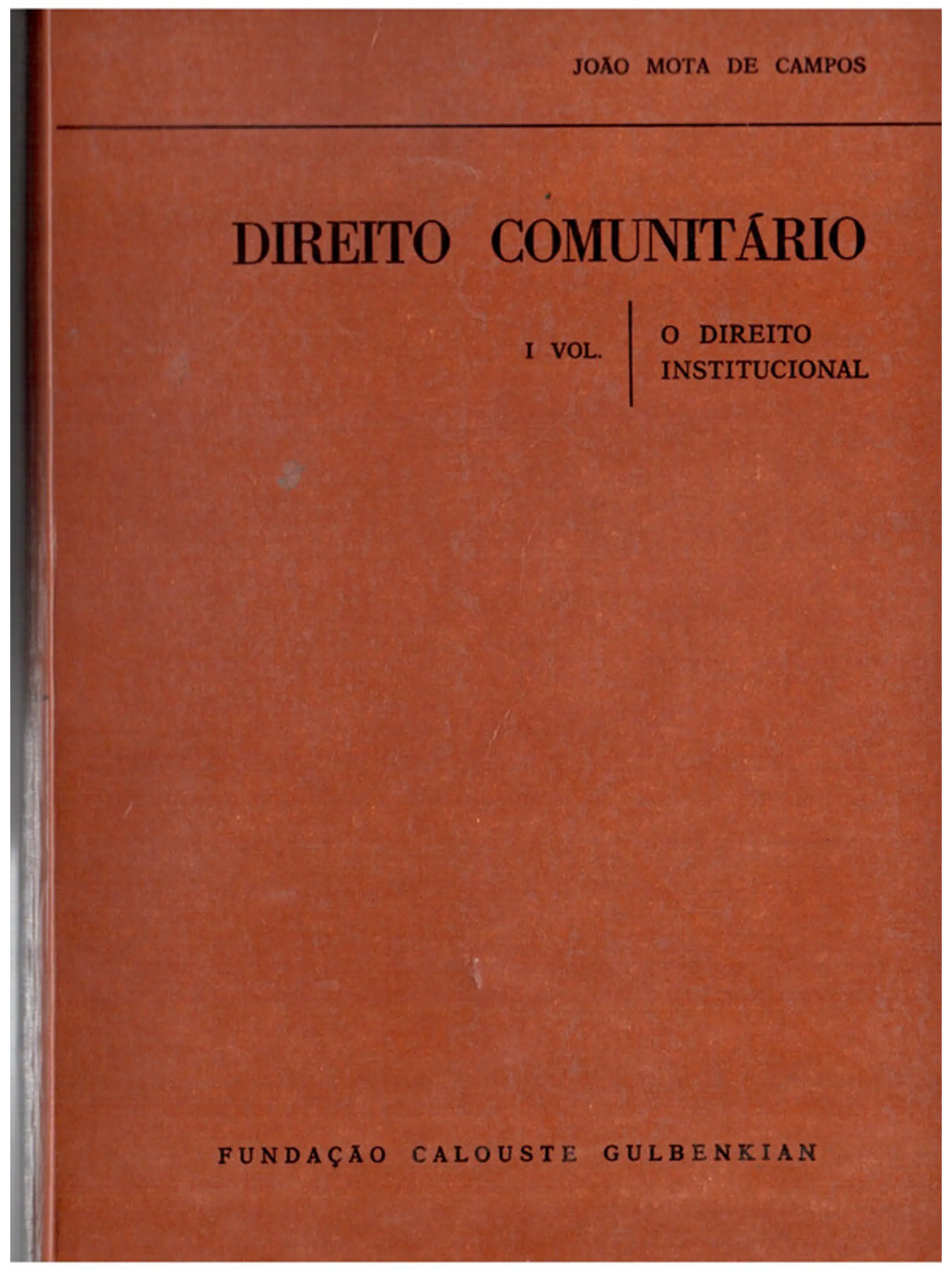 Direito comunitário primeiro volume 1