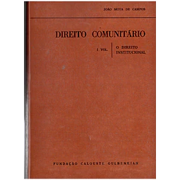 Direito comunitário primeiro volume