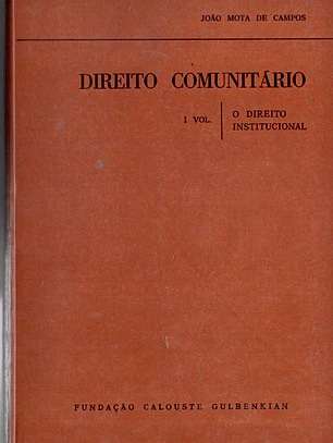 Direito comunitário primeiro volume