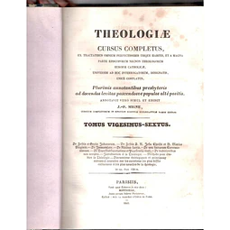 Theologiae - Cursus completus - Volume 26