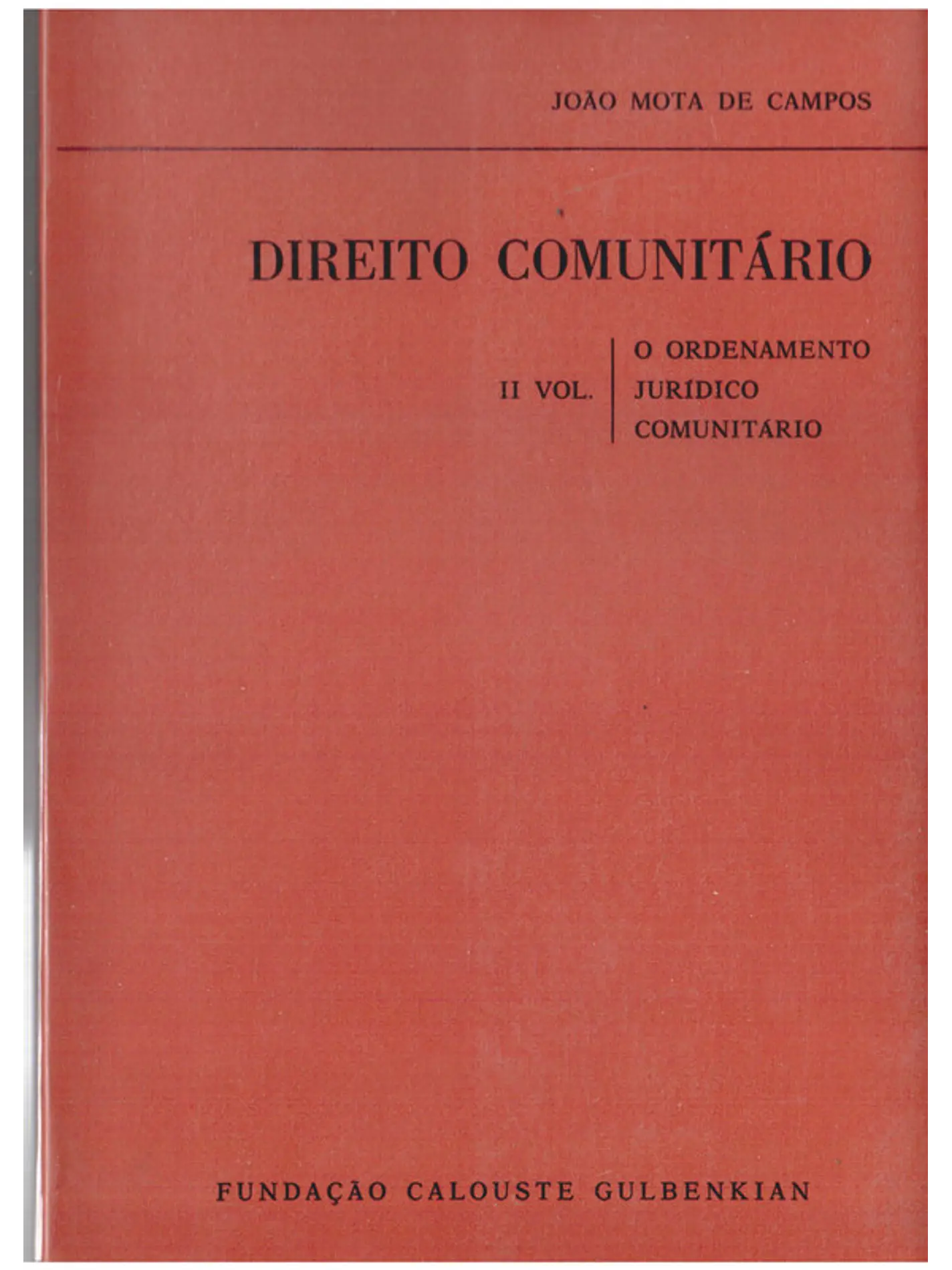 Direito comunitário segundo volume 1