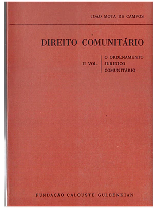 Direito comunitário segundo volume