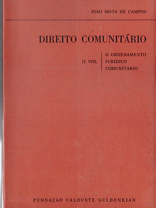 Direito comunitário segundo volume