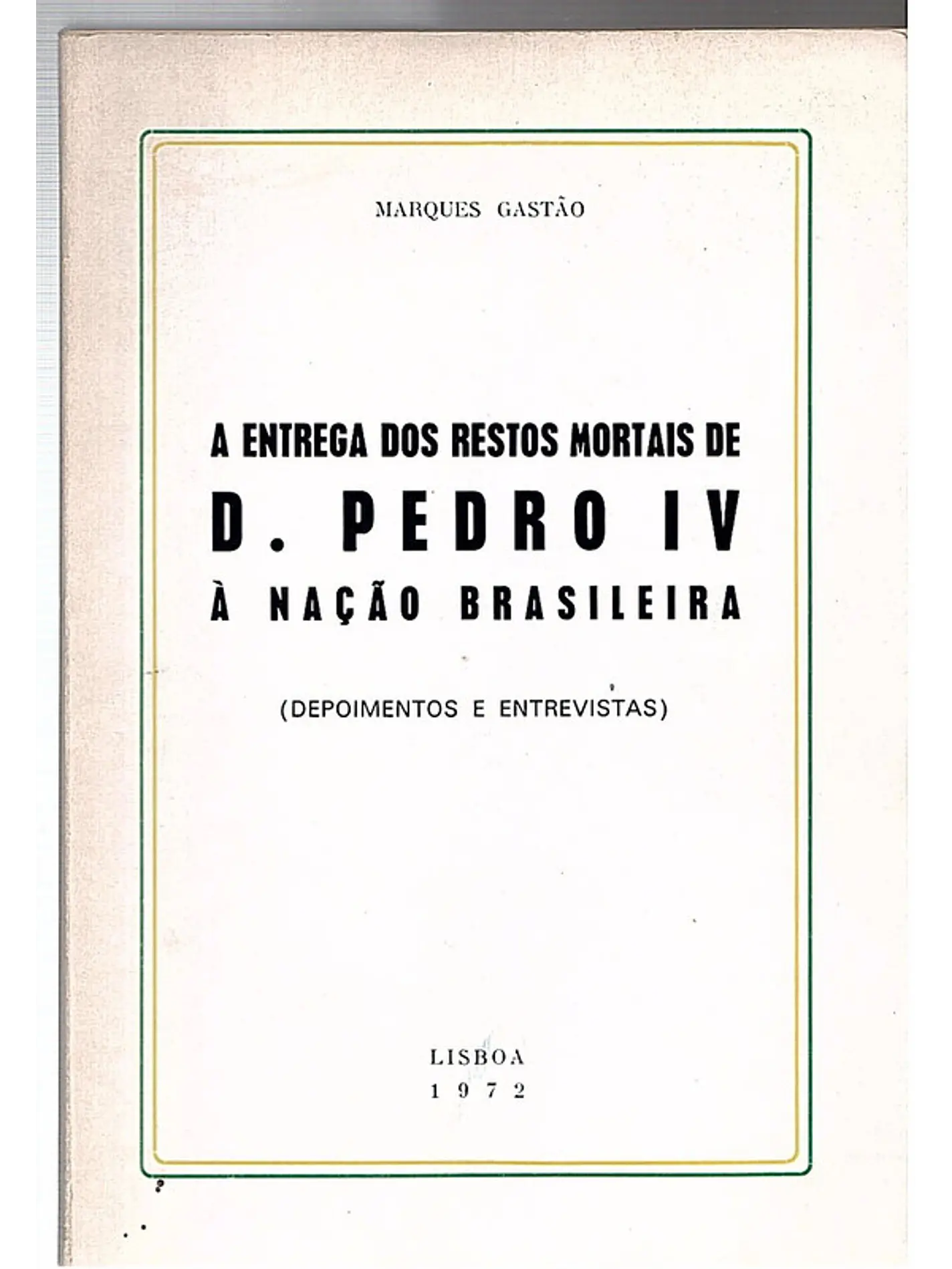 A entrega dos restos mortais de D. Pedro V à nação brasileira 1