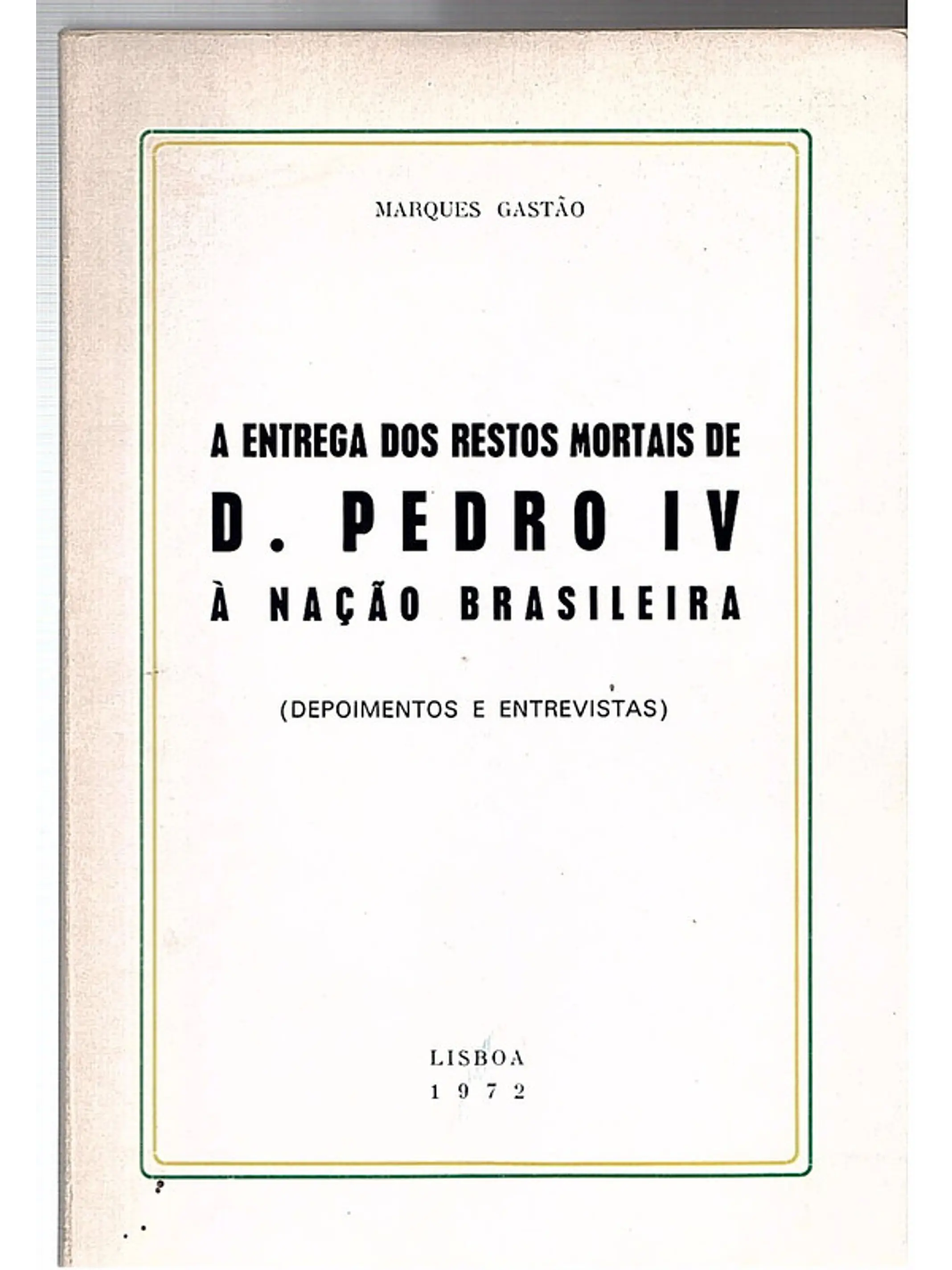 A entrega dos restos mortais de D. Pedro V à nação brasileira 1