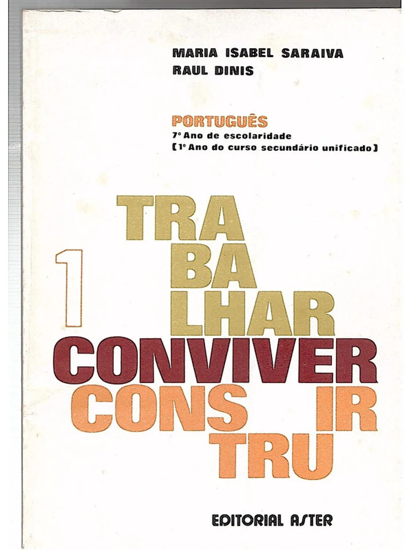 Português - Trabalhar conviver construir 1
