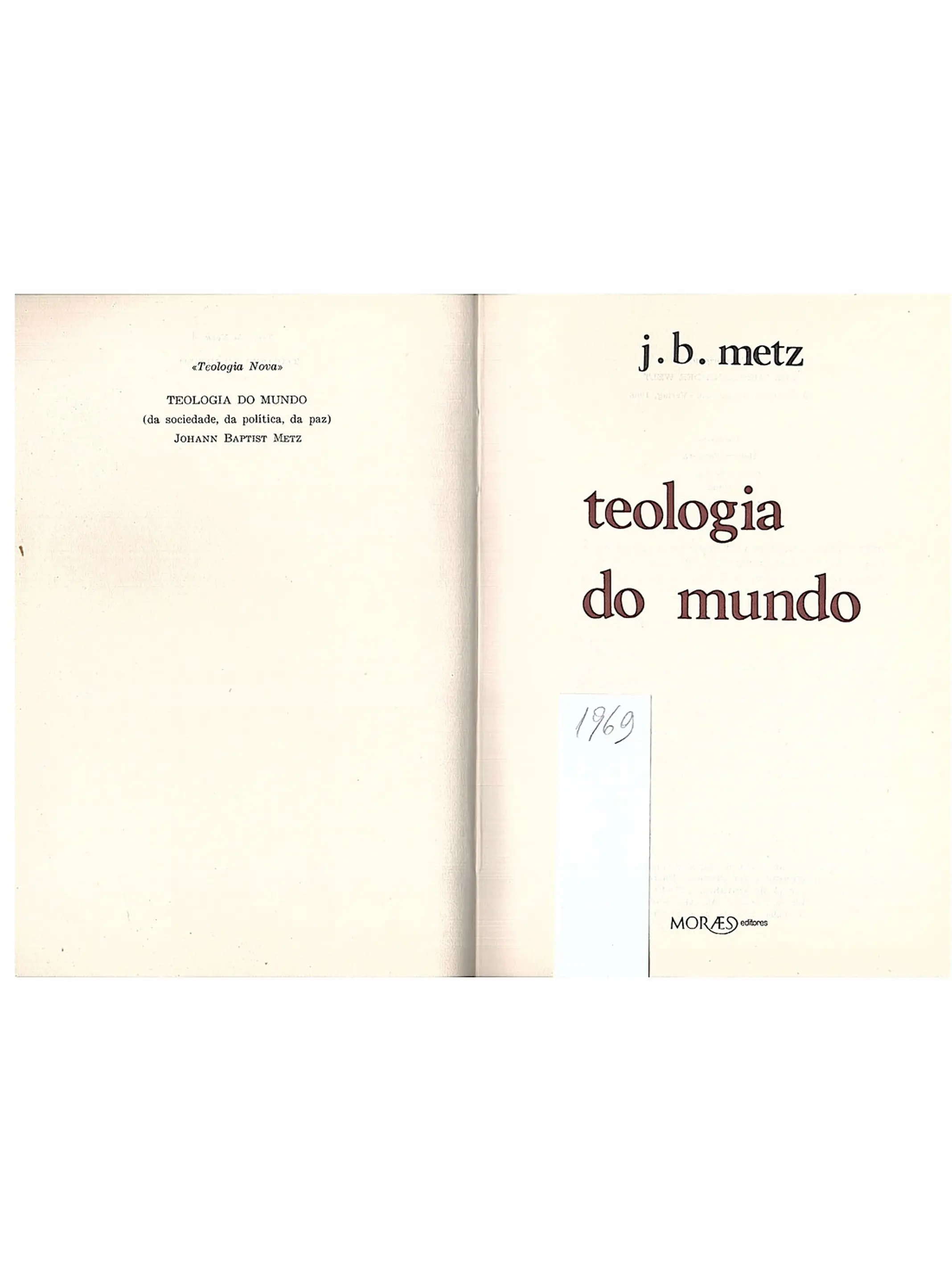 Teologia do mundo 1