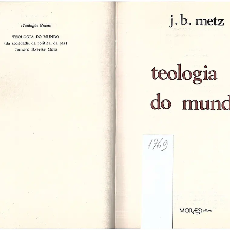 Teologia do mundo 1