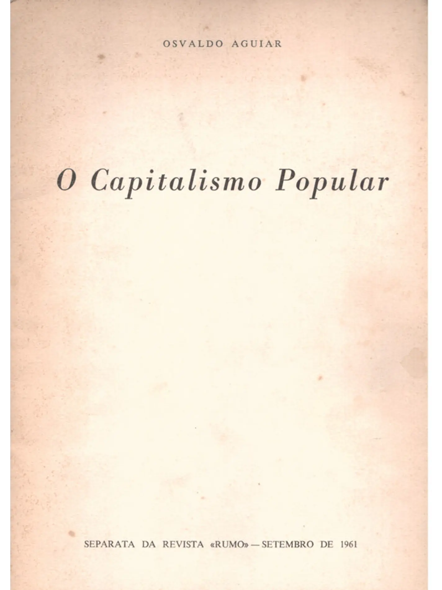 O capitalismo popular 1