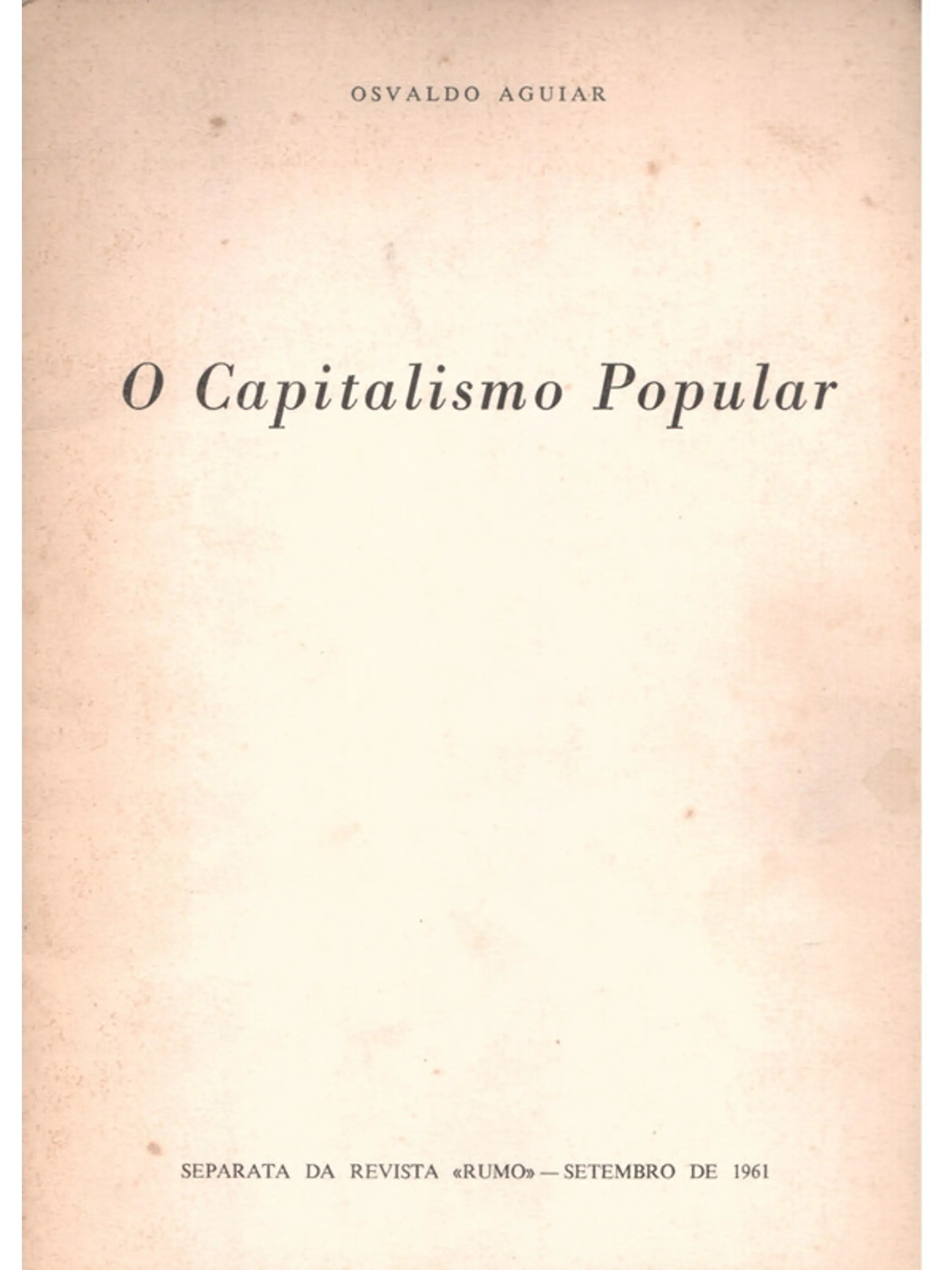 O capitalismo popular 1