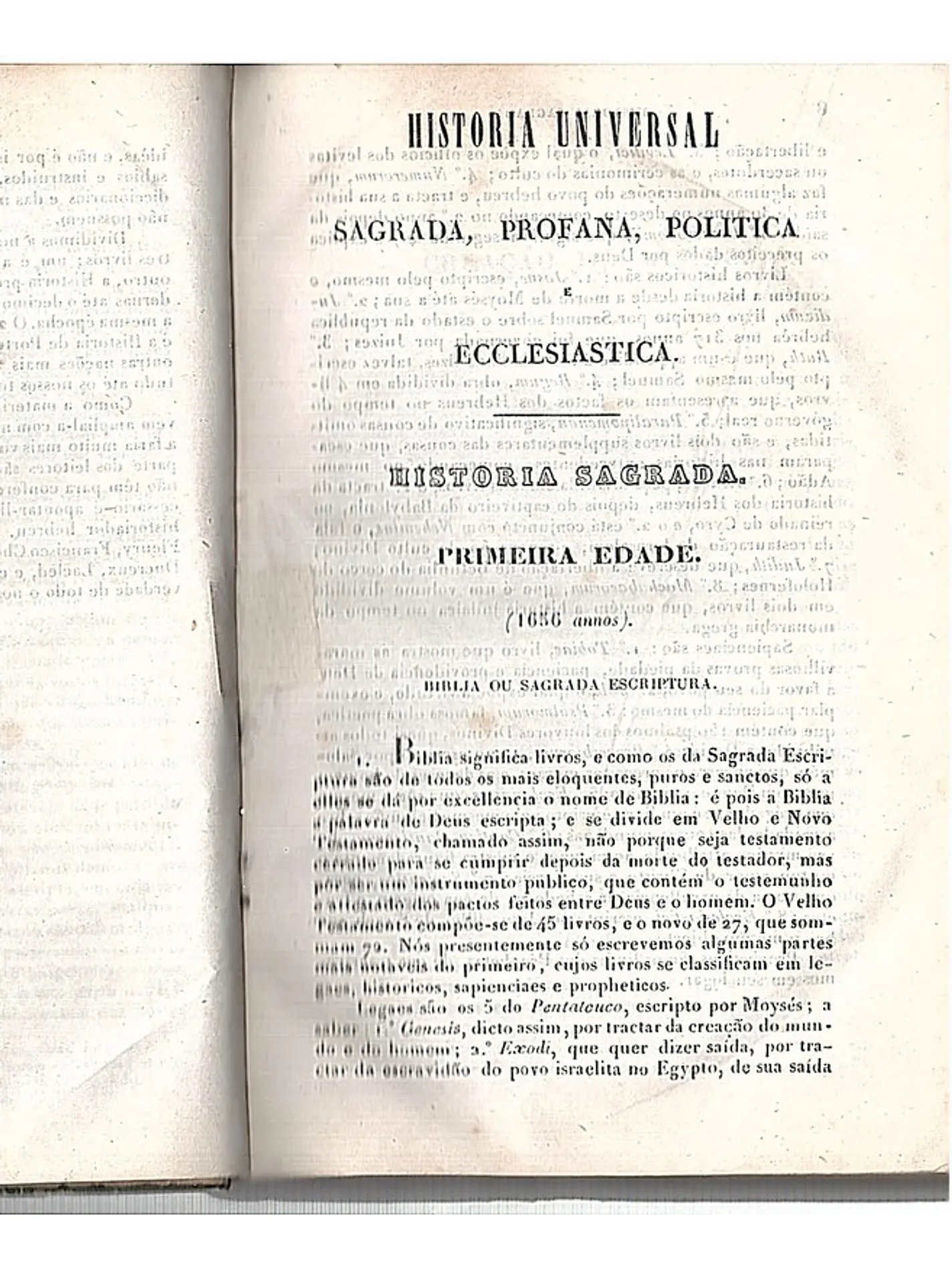 Historia universal - sagrada, profana, politica e eclesiastica 1