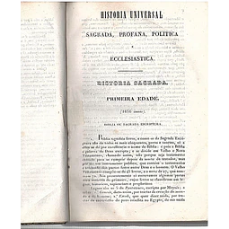 Historia universal - sagrada, profana, politica e eclesiastica