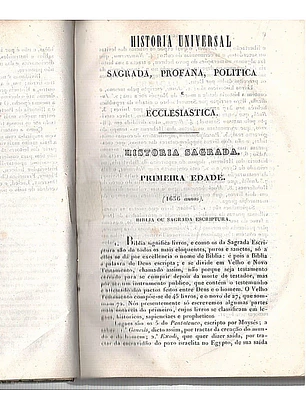 Historia universal - sagrada, profana, politica e eclesiastica