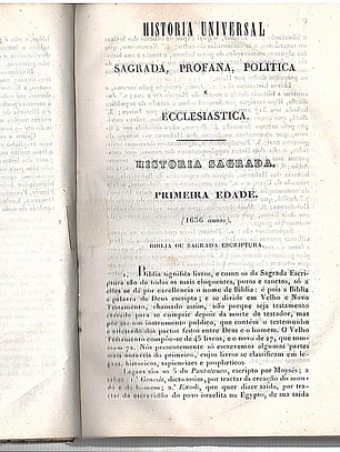 Historia universal - sagrada, profana, politica e eclesiastica