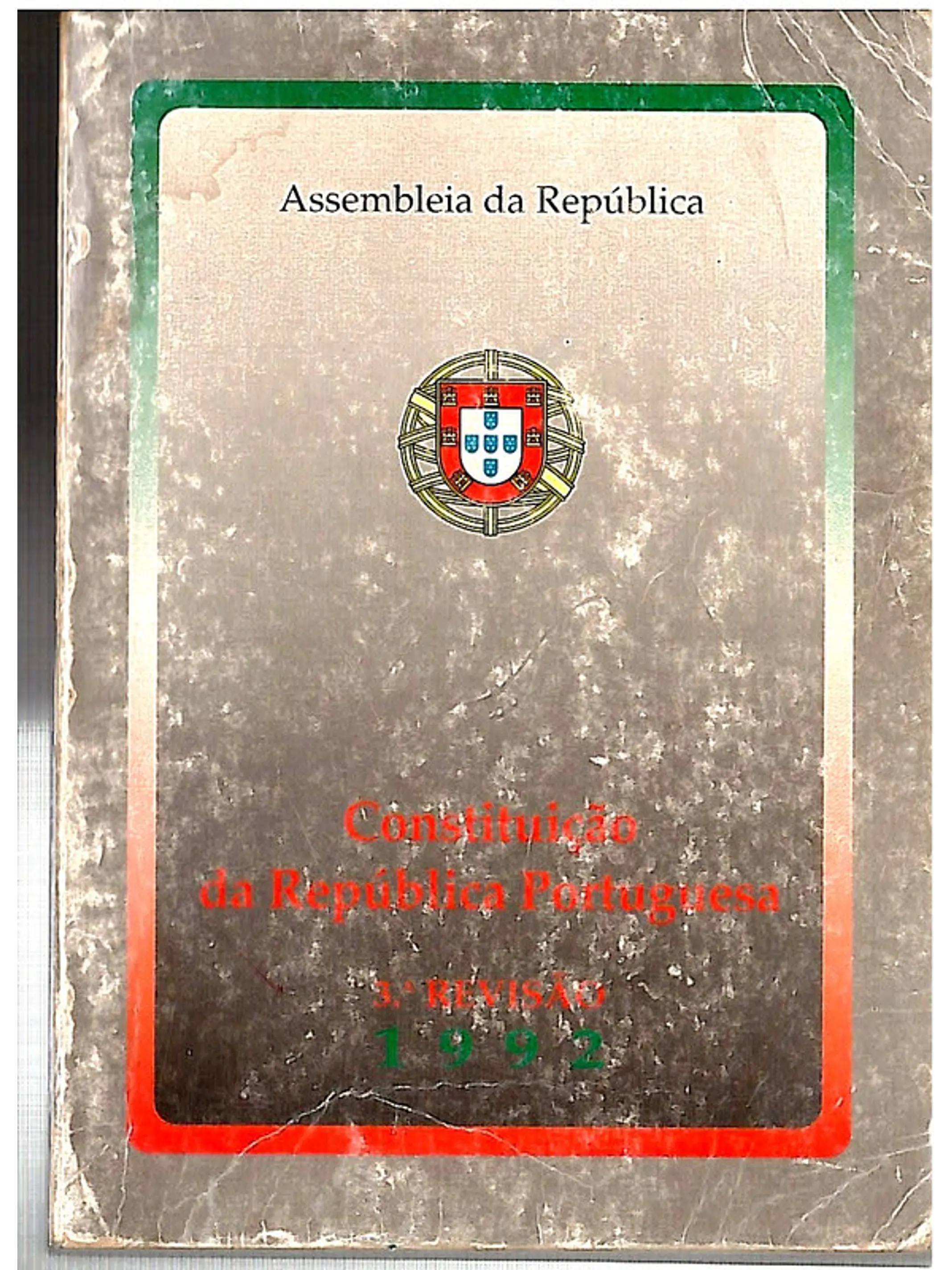 Constituição da República portuguesa 3a revisão - 1993 1