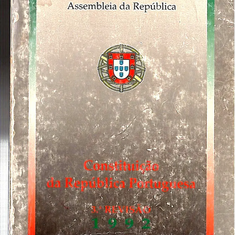 Constituição da República portuguesa 3a revisão - 1993 1